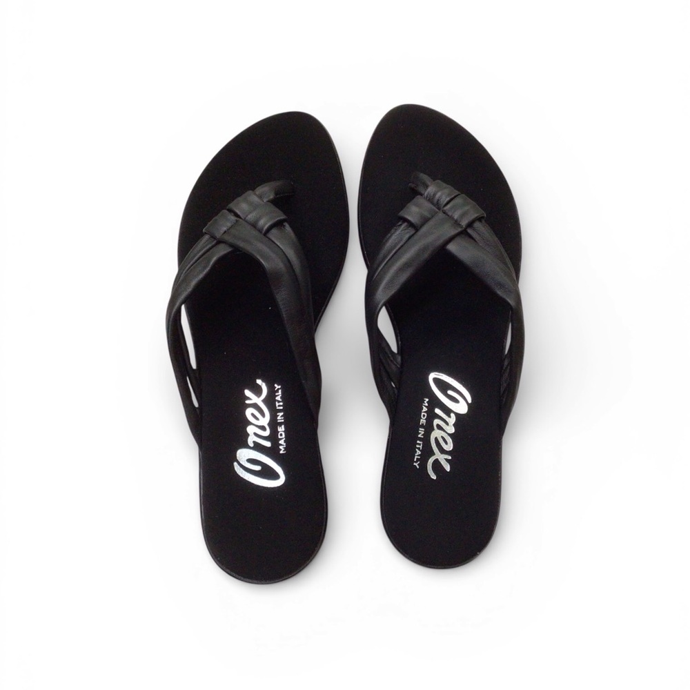 Onex Black Slide Sandals for Women